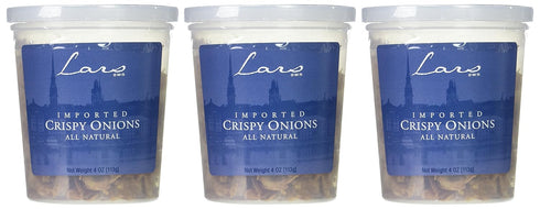 4 Package 3 pack Lars Own Imported Crispy Onions Ounce