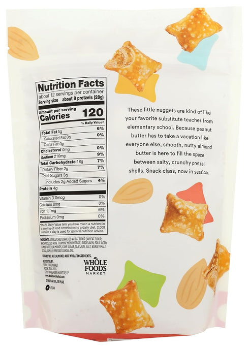 365 12 by Whole Foods Market, Almond Butter Filled Pretzel Nuggets, Ounce
