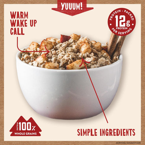 Packets, 100% 6 6 packets (36 packets) Kodiak Cakes Instant Oatmeal Apple Cinnamon, High Protein, Whole Grains, boxes