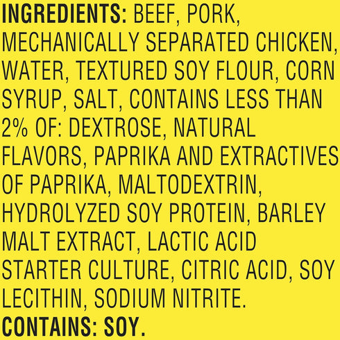 6g 3.0 oz. (12 Count) Slim Jim Savage Smoked Meat Sticks, Mild Flavor, Protein Per Serving