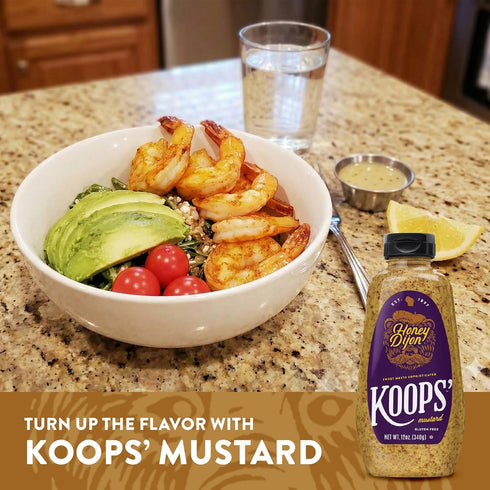 12 Oz, Pack 2 Koops' Honey Dijon Mustard Gourmet Mustard, Gluten-Free, Kosher, Made in USA, From Quality Mustard Seeds