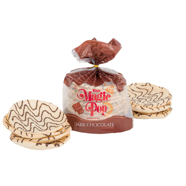 Kim's Magic Pop - Dark Chocolate Flavor Drizzled | 6 Bags |