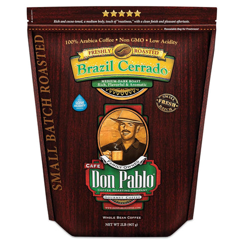 2LB Don Pablo Gourmet Coffee - Brazil Cerrado - Medium Dark Roast