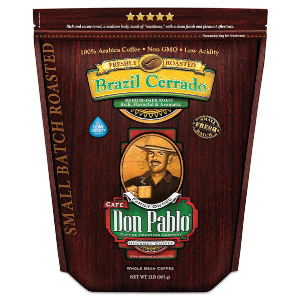 2LB Don Pablo Gourmet Coffee - Brazil Cerrado - Medium Dark Roast