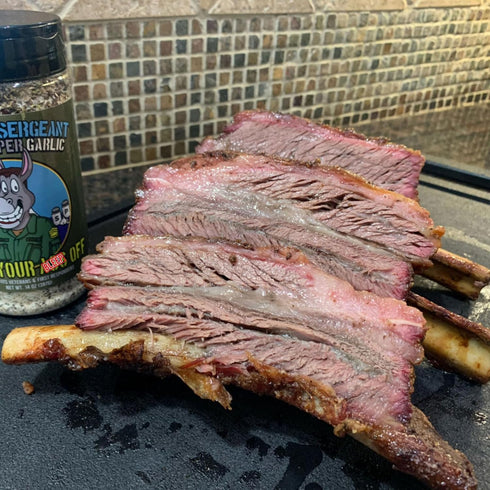 Platoon Sergeant Garlic Salt Pepper by Grill Your As Off - BBQ Seasoning for Beef, Pork, Chicken - 11.5oz