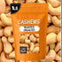 1 lb Packed Oh! Nuts Cashews Roasted Unsalted - - Roasted Unsalted Cashews - in New York Zip-Seal Bag for Exceptional