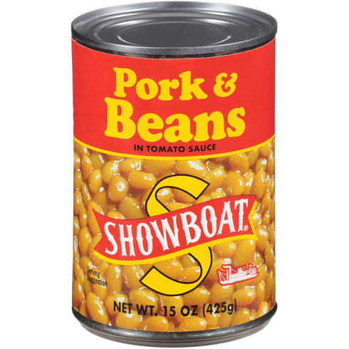 15 oz (Pack 12) SHOWBOAT Pork & Beans
