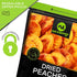 (16oz, 1 LB) NUT CRAVINGS - Dried California Peaches, No Sugar Added, Unsweetened Sweet Healthy Snack, Vegan, Kosher