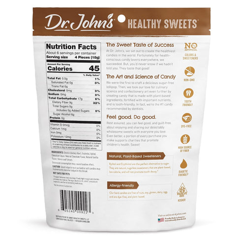 24 Count, 3.85 OZ Dr. Johns Sugar Free Candy, Healthy Hard Candy with Zero Sugar, Low Calorie Snacks, Keto Friendly