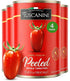 Tuscanini Italian Whole Peeled Tomatoes, 14.1 oz (4 Pack) | 100% Italian
