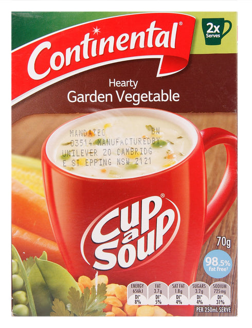 Continental Cup-A-Soup - Hearty Garden Vegetable