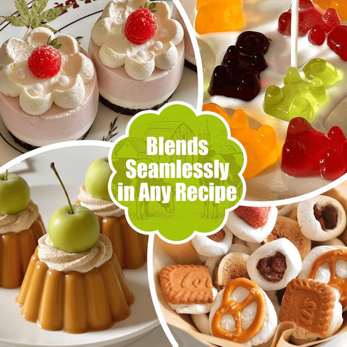 17 oz/482 Gummies, Beef Gelatin Powder Unflavored, g Grass Fed Gelatin Powder, Premium Thickening Agent, Gluten & Sugar
