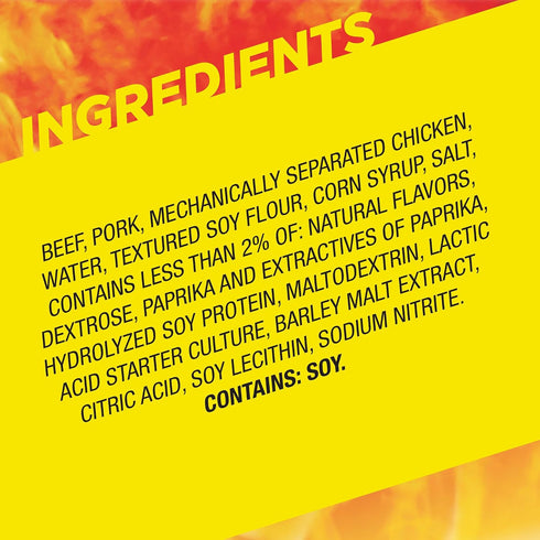 6g Pack, 1.94 oz. (24 Count) Slim Jim Smoked Meat Sticks, Original Flavor, Protein Per Stick, Twin