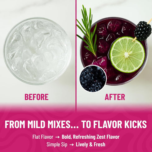 East & Suns Saloon BlackBerry Margarita Cocktail Mixer Infusion Bottle with Strainer Premium Drink Mixers for Cocktails