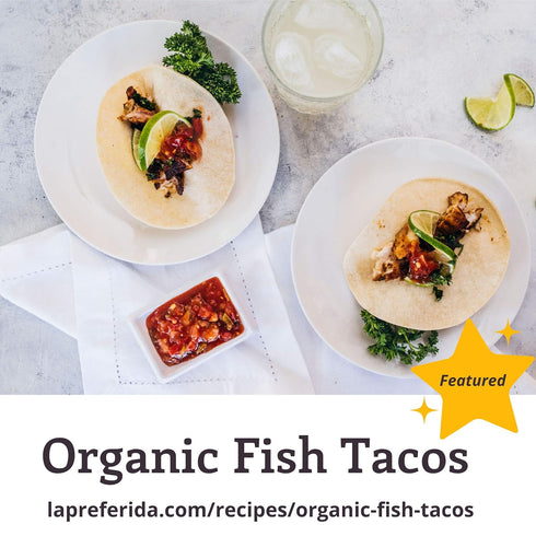 1oz (Pack 6) La Preferida Organic Fish Taco Seasoning (Chef-Crafted Mexican Spice Blend) Chili, Cumin & Oregano USDA