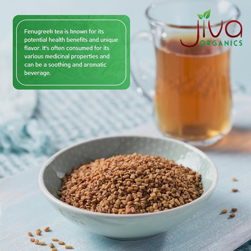 7 Jiva Organic Fenugreek Seeds Ounce Non-GMO, Gluten Free, All Natural Fenugreek Spice Organic Fenugreek Seeds for Hair