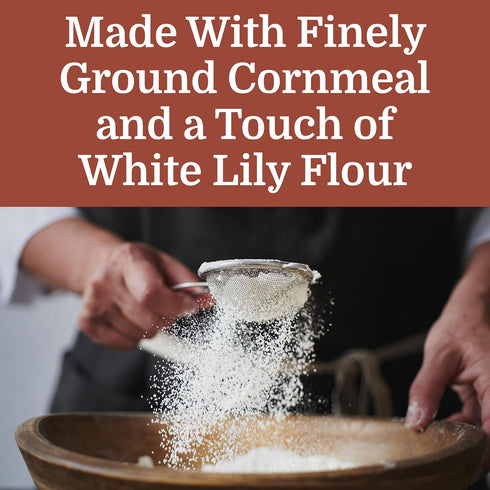 2 pack, 5 lb White Lily Buttermilk Cornmeal & Enriched White Corn meal Mix, Each, with Stock Your Home Conversion