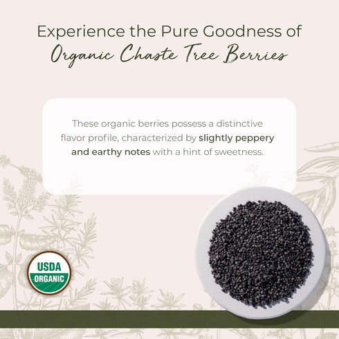 1 Lb Starwest Botanicals Organic Chaste Tree Berries Whole