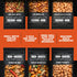 6 Set Nut Gift Basket for Men Birthday Gifts for Men with Gourmet Nut Varieties Resealable Snack Pouches Gift for Dad