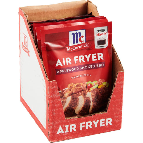 McCormick Air Fryer Applewood Smoked BBQ Seasoning Mix, 1.25 oz (Pack of