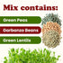 1 Food to Live Rainbow Sprouting Beans Mix, Pound Raw, High Germination Rate, Vegan