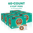 60 Count (6 Packs 10) The Original Donut Shop Decaf Keurig Single-Serve K-Cup Pods, Medium Roast Coffee