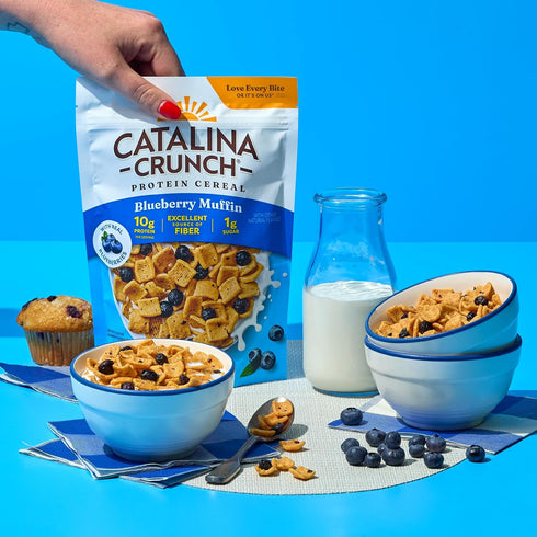 10g 8 oz. (Pack 4) (Packaging Catalina Crunch Protein Cereal - Breakfast Cereal with of Protein, No Added Sugar