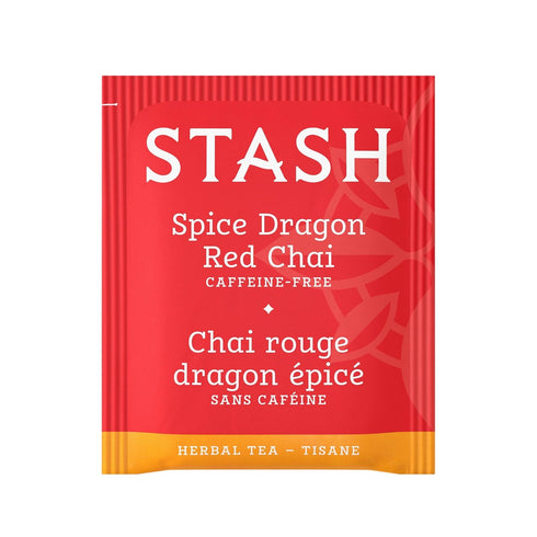 18 (Pack 6) Stash Tea Spice Dragon Red Chai Herbal Tea, Caffeine Free, Bags