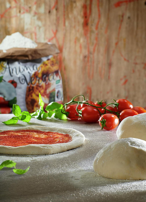 (00 100% 2.2 Lb. Anima Verace - Flour for Pizza Napoletana Pizza Flour, Non-GMO, Kosher, All Natural, UnBleached