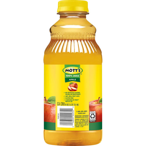 100% 32 oz Mott's Original Apple Juice, fl bottle