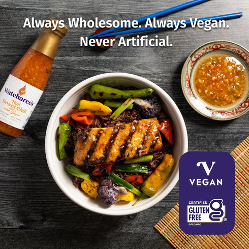 -8.1 oz (Pack 2) Watcharee's Thai Sweet Chili Ginger Sauce, Gluten Free, Vegan, Authentic Stir Fry, Dressing, Rice