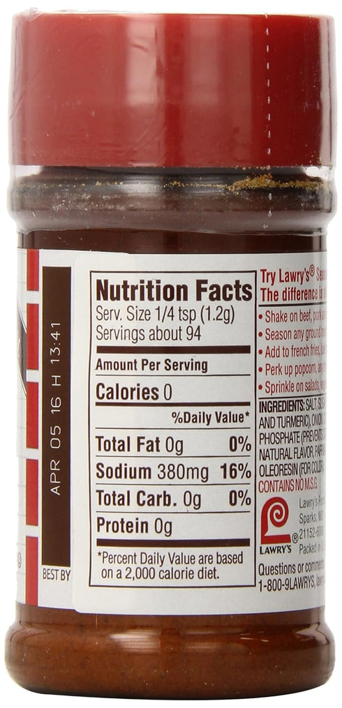 4-Ounce (Pack 12) Lawry's Seasoned Salt, Bottle