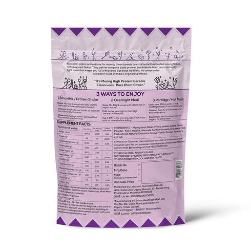 IT'S moong healthy protein 26gms 750 40% It's Moong High Protein Cereal | of protein | Low calories | Gm | less fat |