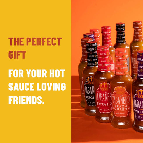 Set 5 Pack (5oz Tabanero Hot Sauces Gift - The Royal Family Collection, Variety Each), Includes Original, Extra Hot