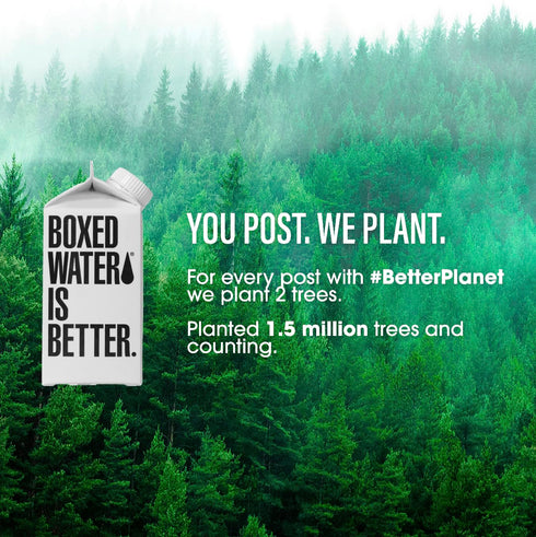Boxed Water 11.8 oz. (24 Pack) – Purified Drinking Water in 92% Plant-Based Boxes – 100% Recyclable, BPA-Free