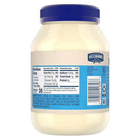 3 Count 60% 30 oz Hellmann's Light Mayonnaise Light Mayo For a Creamy Condiment for Sandwiches and Simple Meals Less