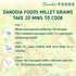 2 lbs (950g), Danodia Foods Browntop Millet, Unpolished, Natural & Gluten-Free Whole Grain Superfood, Plant-Based