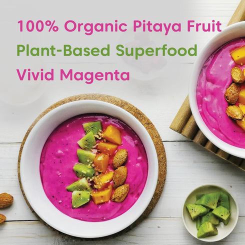 (8 Wilderness Poets, Organic Dragon Fruit Powder - Pink Pitaya, Freeze Dried Fruit Powder Ounce) - Use to make, bake