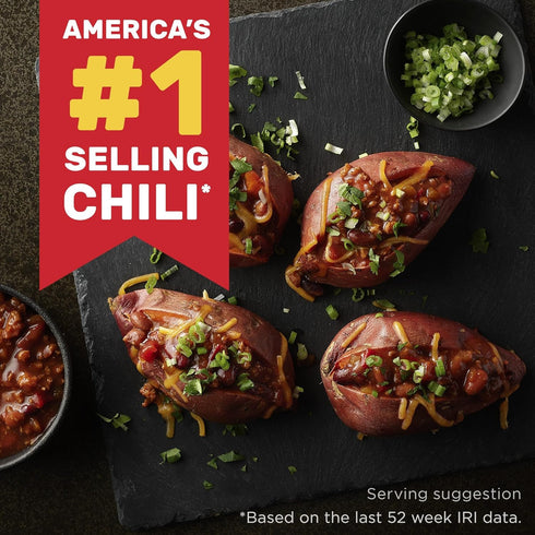 (Pack 12), 14 oz, 22g HORMEL Chili Plant-Based Chili With Beans of Protein per Serving, Gluten-Free, Egg-Free