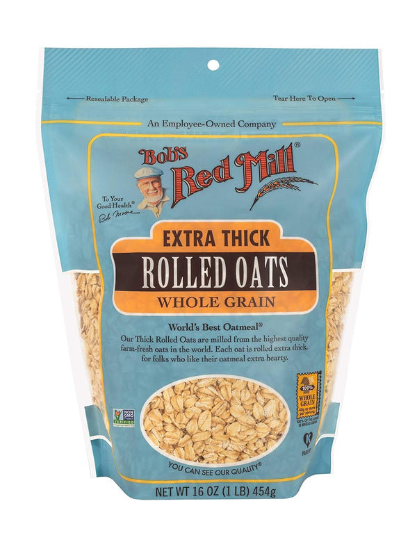Bob's Red Mill Extra Thick Rolled Oats, 16 Oz (Pack of 1)