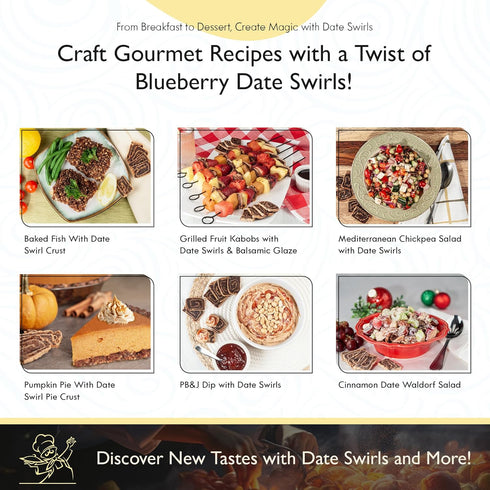 6 oz Darious Snack Co VEGAN and plant-based Moroccan Spice Date Swirls for Delicious BreakFast, Slightly Sweet