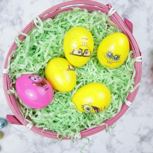 2.47 14 Count Galerie SpongeBob SquarePants Candy Filled Easter Eggs, Assorted Hard Candies Inside, Egg Hunt