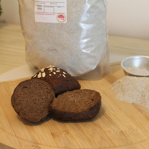 (3 Kauffman Orchards Dark Rye Whole Flour, Fiber Rich, Made From Whole Rye Grain Pound Bag)