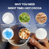 10 5mg 10.58 OZ Magnesium Hot Cocoa for Sleep, Superfood Cocoa Powder, Mushroom Blend with Magnesium Glycinate