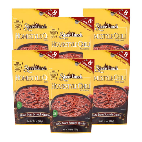 Shore Lunch Homestyle Chili with Beans Soup Mix, 10.6 oz (Pack of 6)