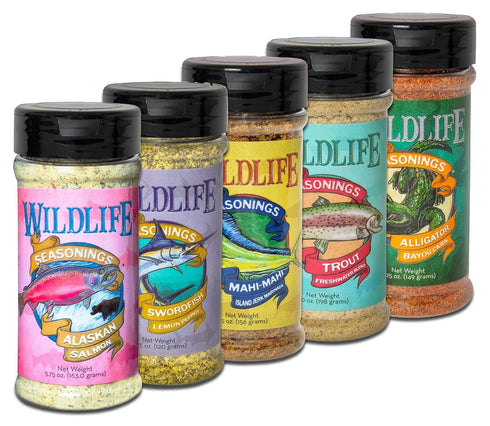 Wildlife Seasonings Tackle Box Bundle Seafood Seasoning Variety Pack for Fish, Grilling