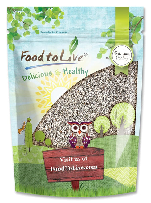 Food to Live - White Chia Seeds, 1.5 Pounds - Whole, Raw,