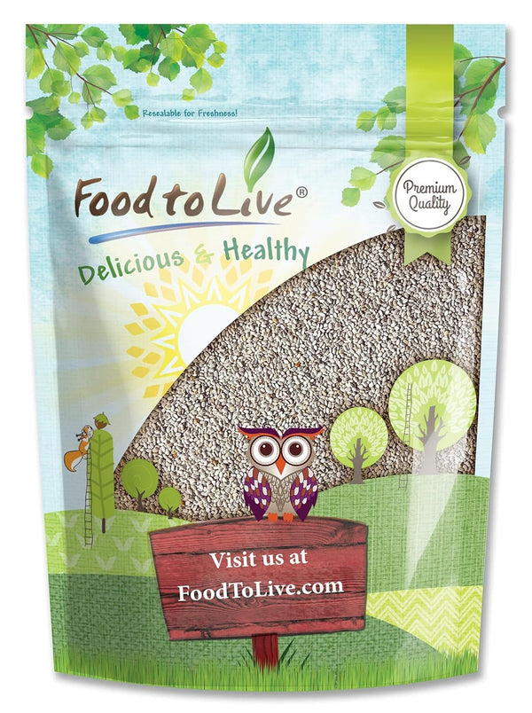 Food to Live - White Chia Seeds, 1.5 Pounds - Whole, Raw,