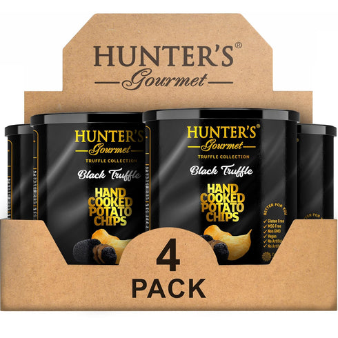 Hunter's Gourmet Truffle Chips | Cholesterol & Dairy Free | Black Truffle