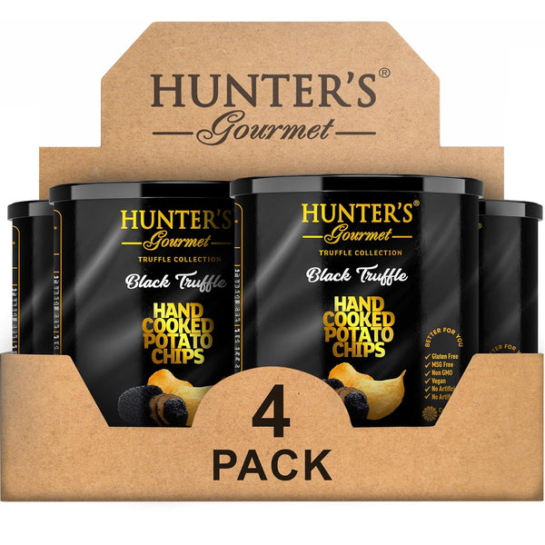 Hunter's Gourmet Truffle Chips | Cholesterol & Dairy Free | Black Truffle
